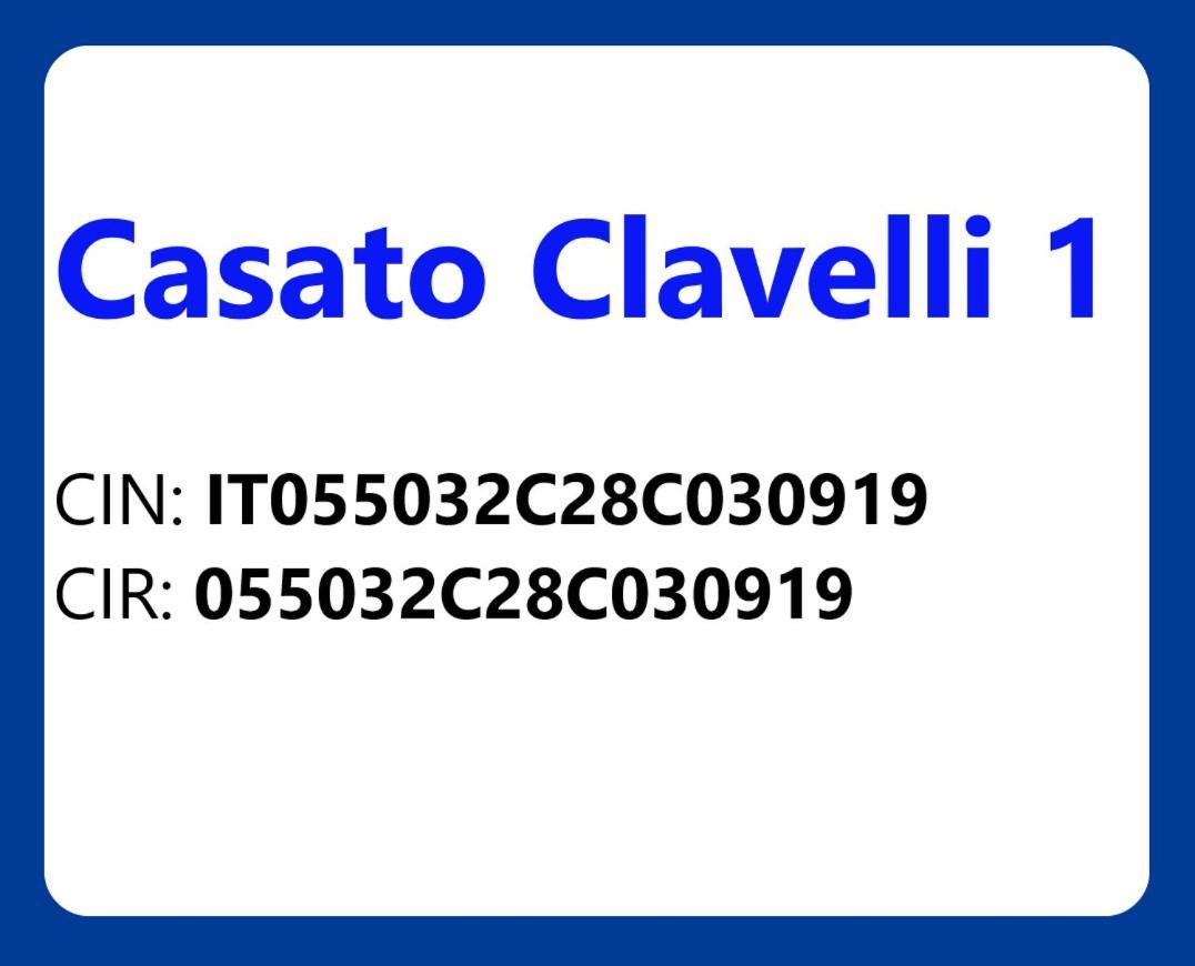 Casato Clavelli 1 Villa Collestatte Eksteriør billede